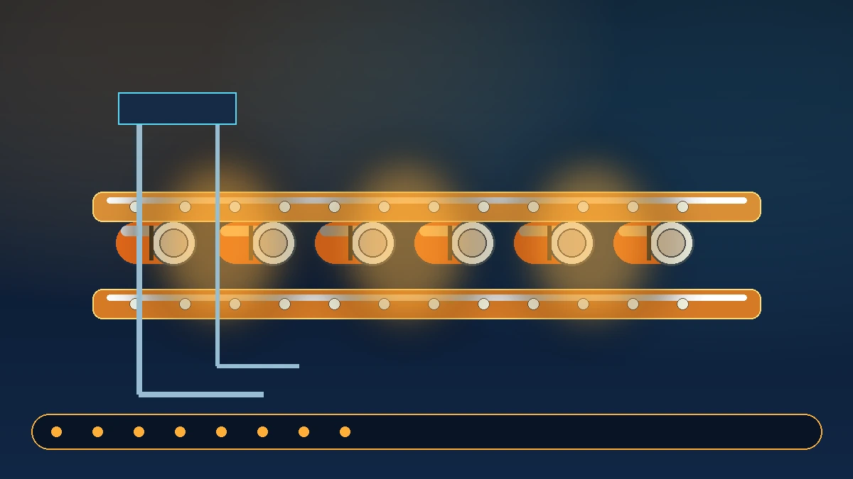 Battery cell strip and busbar visual for conductor planning